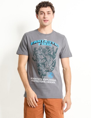 Playera Los Cuatro Fantásticos cuello redondo para hombre Playera Los Cuatro Fantásticos cuello redondo para hombre