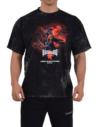 Playera Bushido cuello redondo para hombre Playera Bushido cuello redondo para hombre