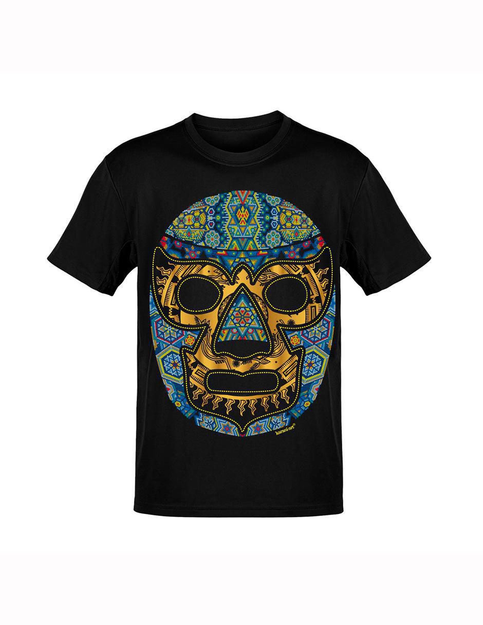Playera luchol cultura mexicana cuello redondo para hombre Playera luchol cultura mexicana cuello redondo para hombre