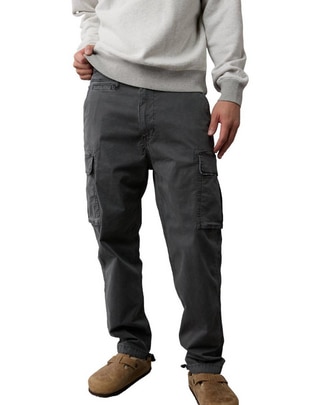 Pantalón cargo recto de algodón para hombre