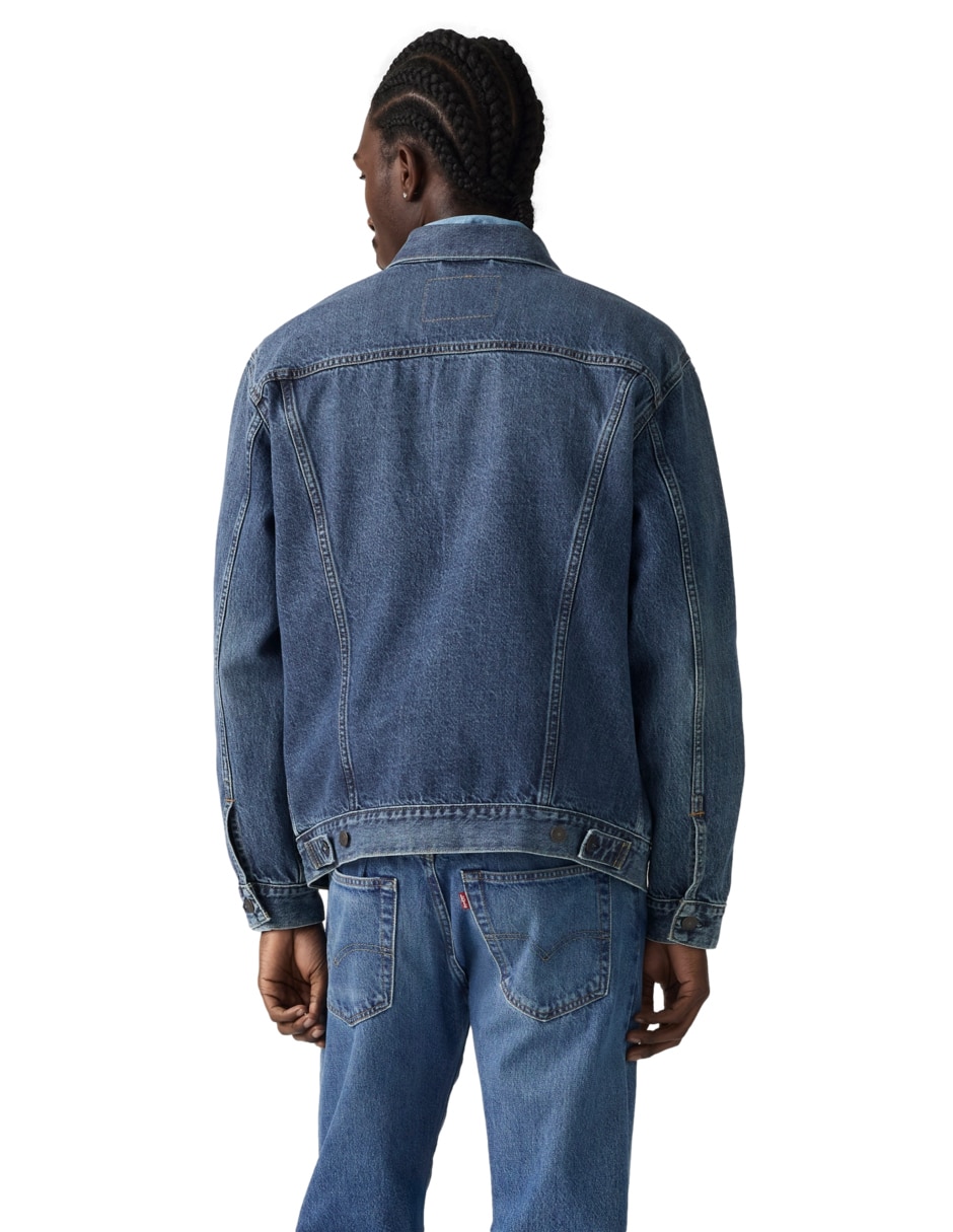 Chamarra casual con bolsillos para hombre