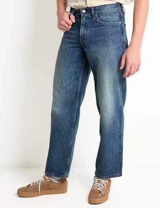 Jeans baggy deslavado para hombre Jeans baggy deslavado para hombre