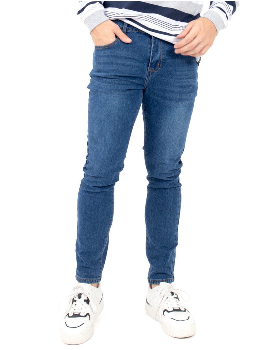 Jeans skinny Basic Line lavado deslavado para hombre | Liverpool