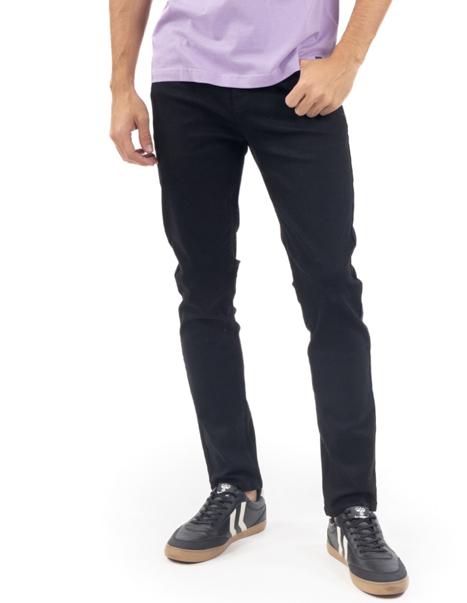 Jeans slim deslavado para hombre 1