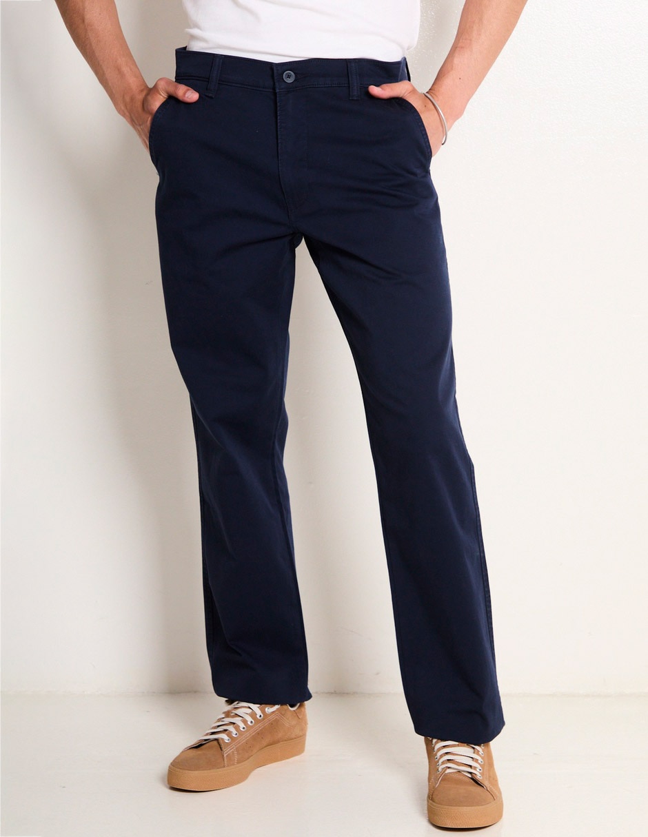 Pantalón recto de algodón para hombre Pantalón recto de algodón para hombre