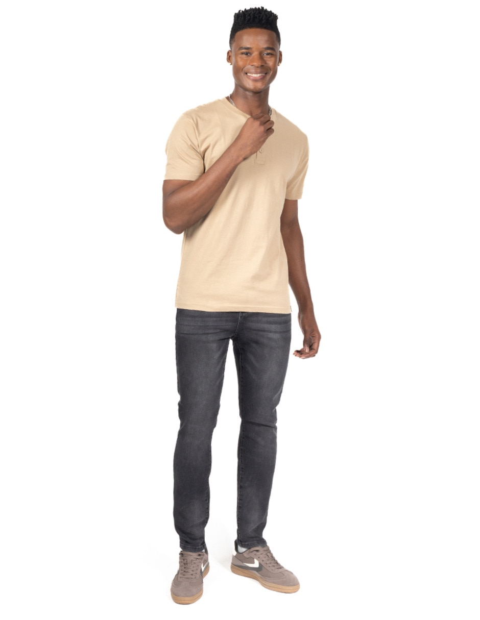 Jeans slim deslavado para hombre 2