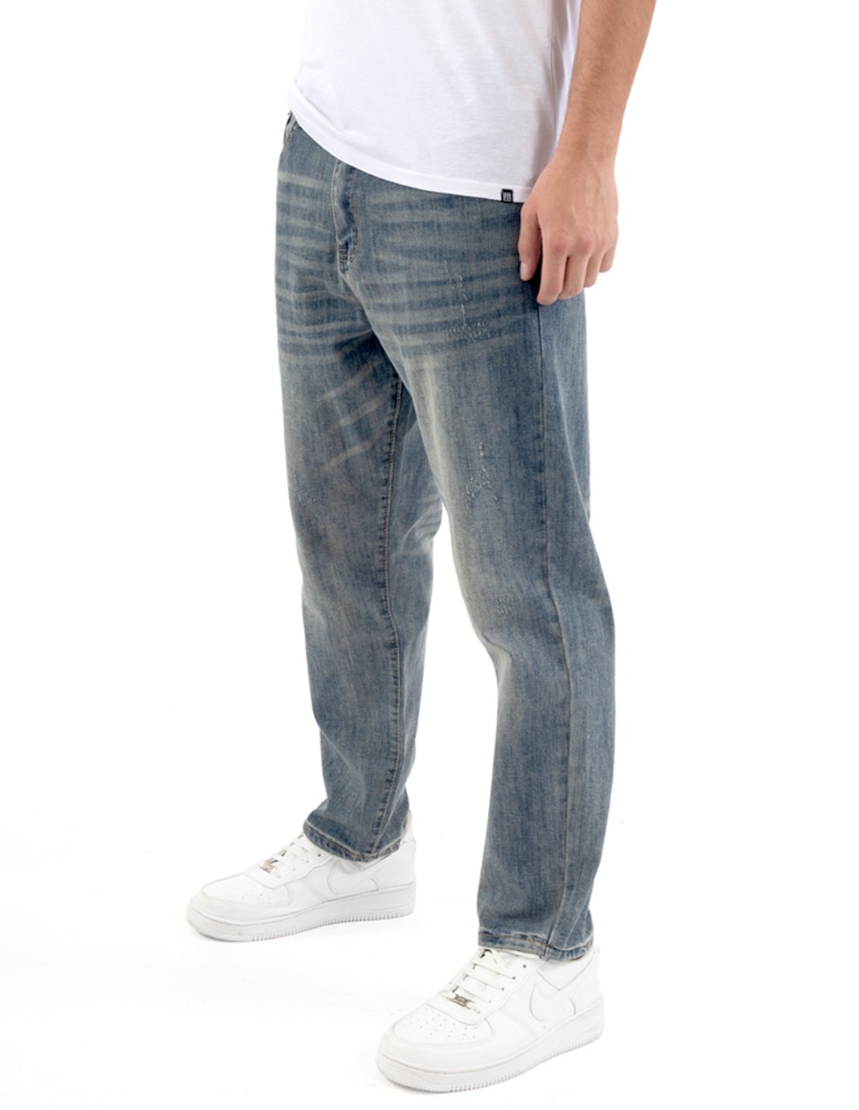 Jeans straight Carrot fit para hombre 5
