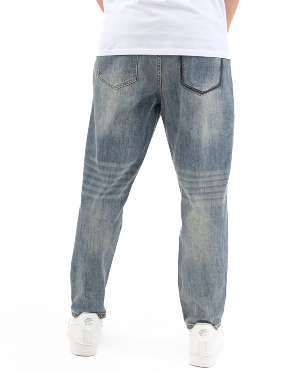 Jeans straight Carrot fit para hombre 6