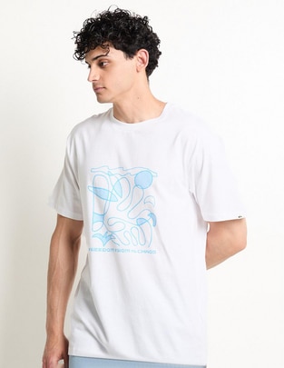 Playera Quiksilver evo abstract chaos cuello redondo para hombre