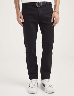 Jeans slim lavado obscuro para hombre 1