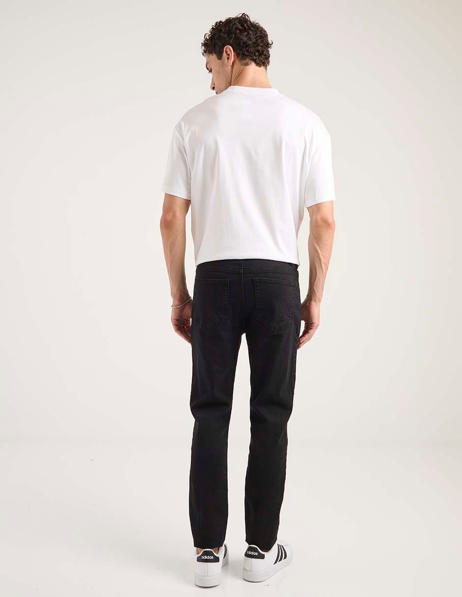 Jeans slim lavado obscuro para hombre 5