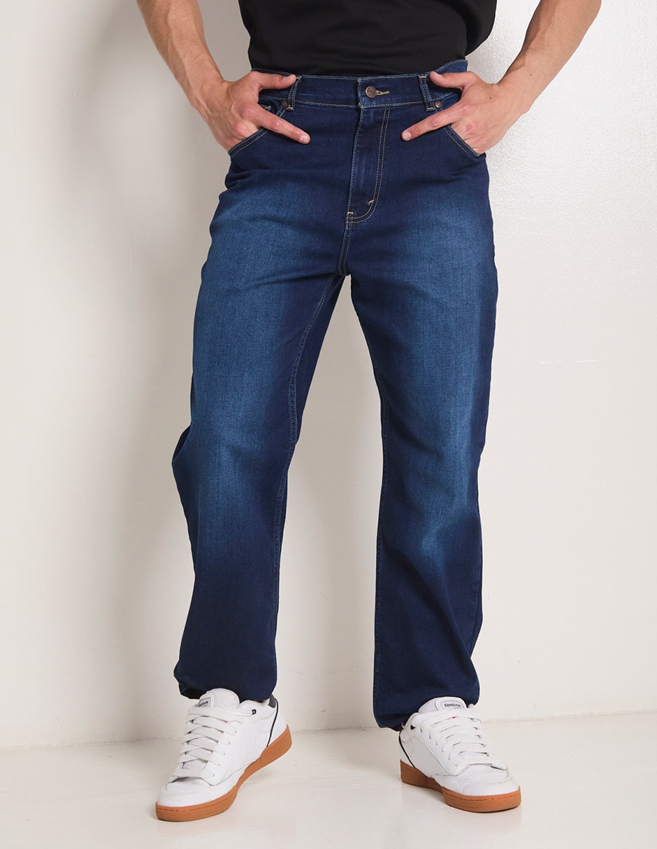 Jeans straight 365 Essential lavado obscuro para hombre