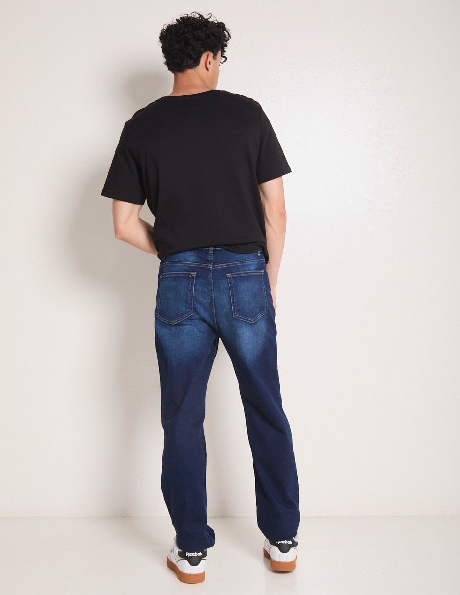 Jeans straight 365 Essential lavado obscuro para hombre