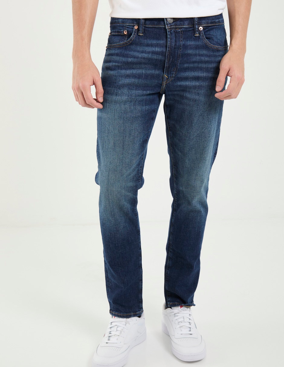 Jeans slim Mens Denim deslavado para hombre