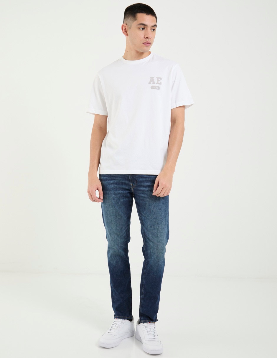 Jeans slim Mens Denim deslavado para hombre 3