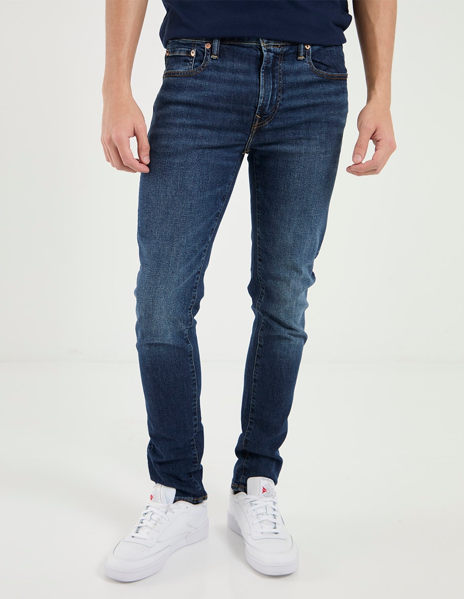 Jeans skinny deslavado para hombre