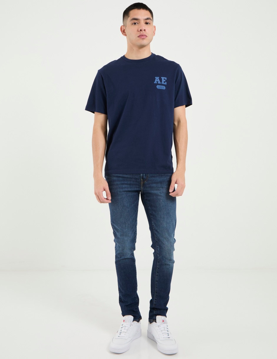 Jeans skinny deslavado para hombre 3