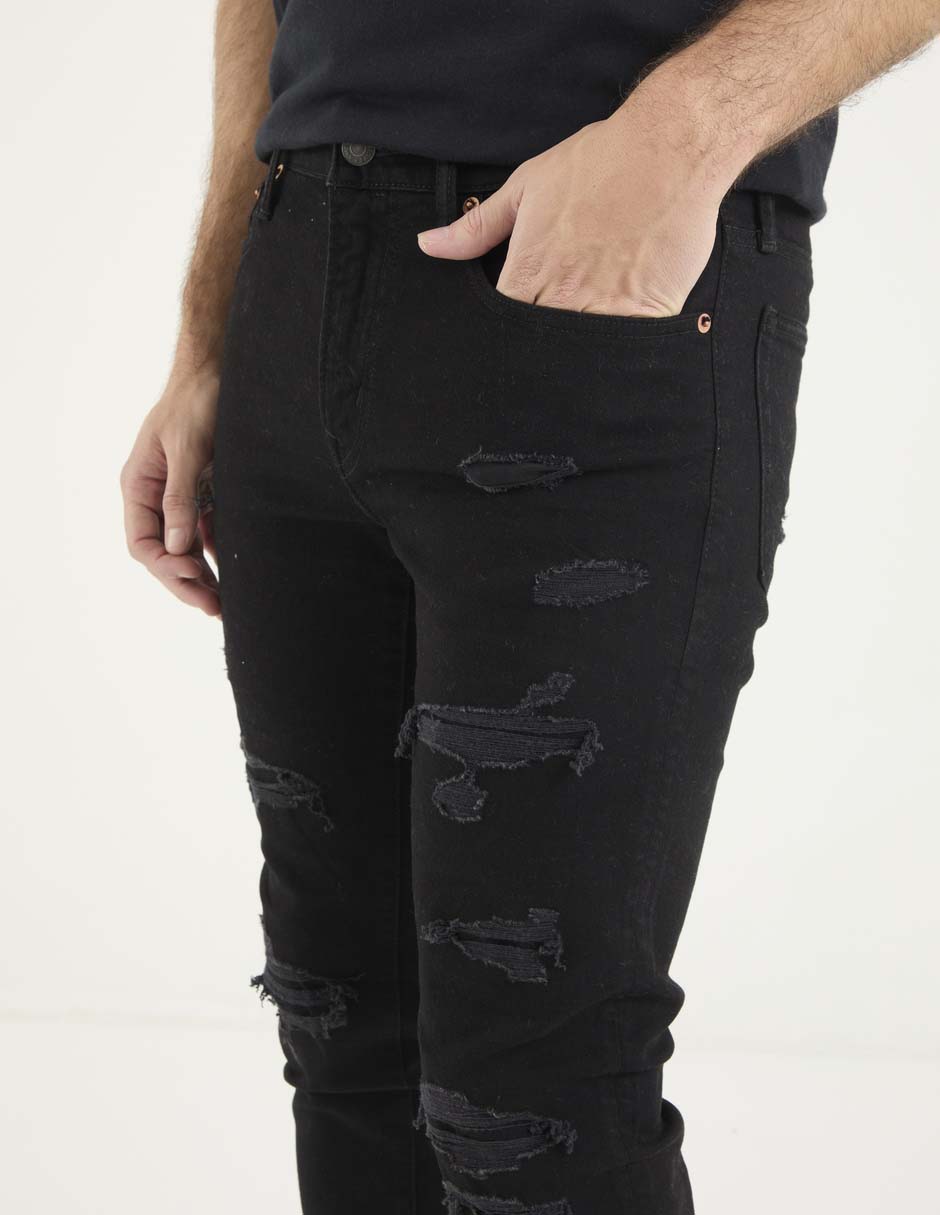 Jeans skinny American Eagle lavado obscuro para hombre