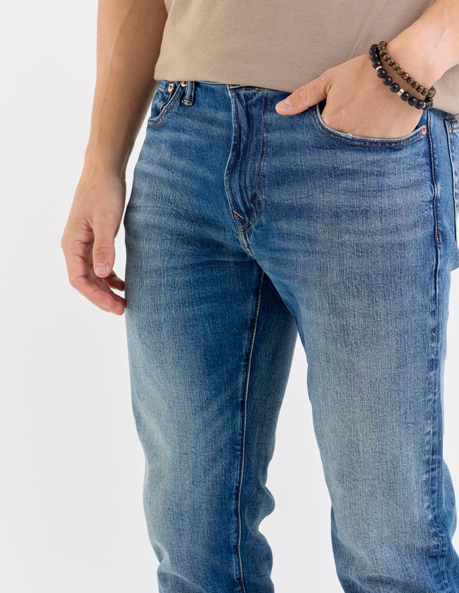 Jeans slim American Eagle deslavado para hombre