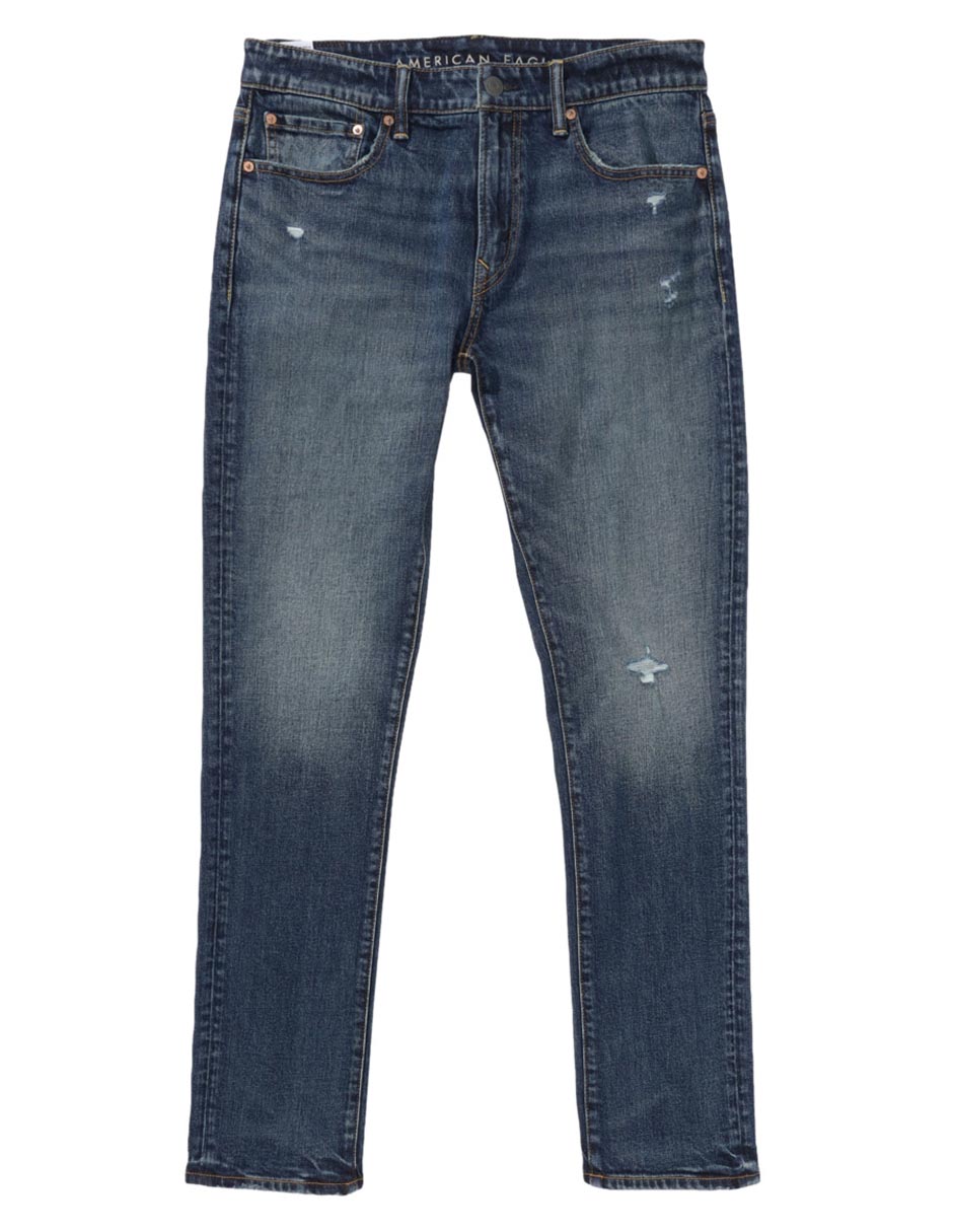 Jeans slim Denim deslavado para hombre 3