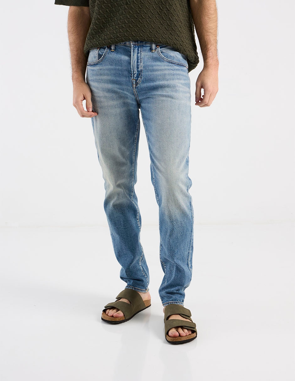 Jeans slim deslavado para hombre Jeans slim deslavado para hombre