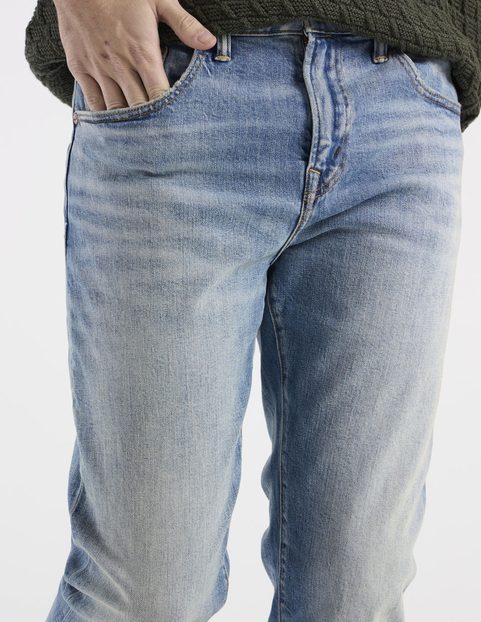 Jeans slim American Eagle deslavado para hombre