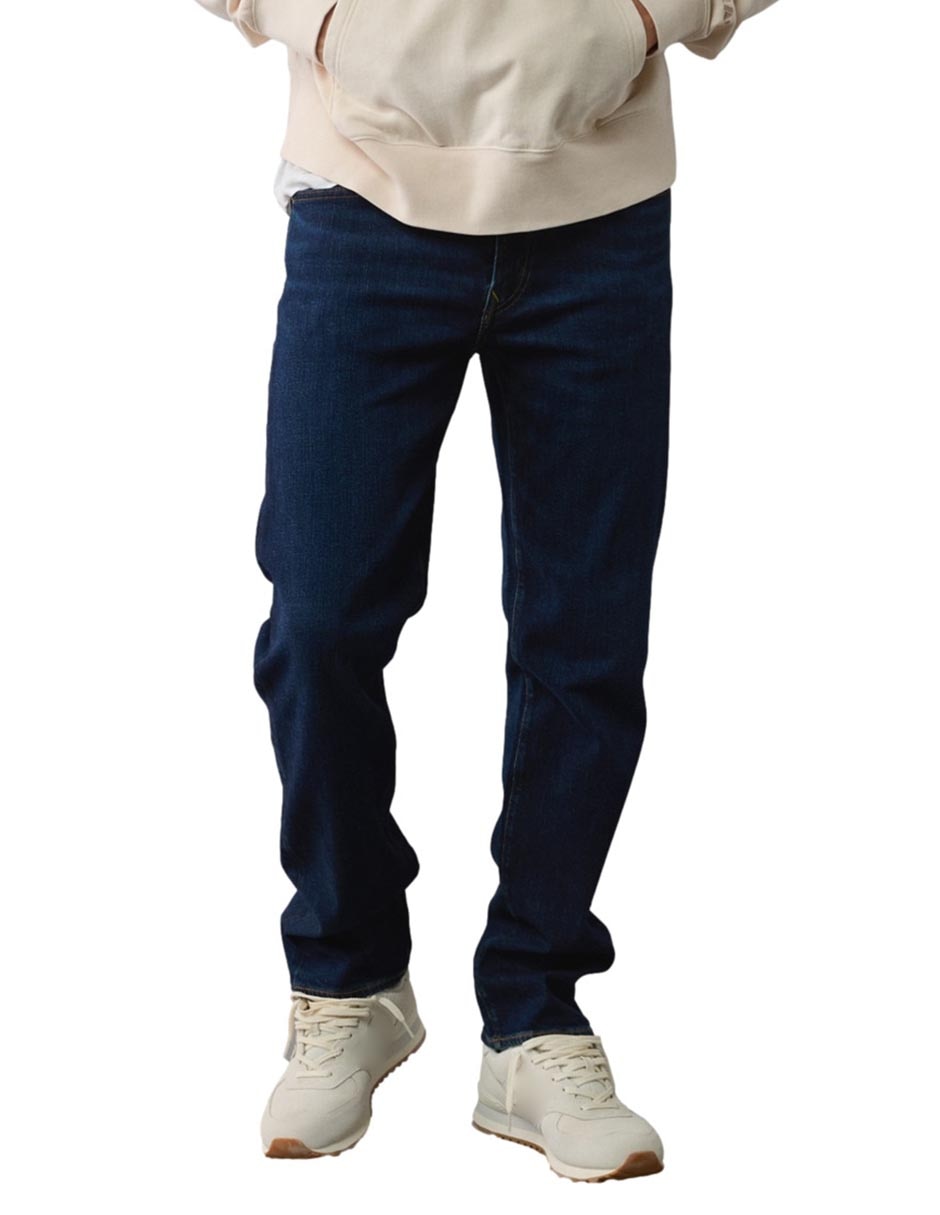 Jeans straight American Eagle lavado obscuro para hombre