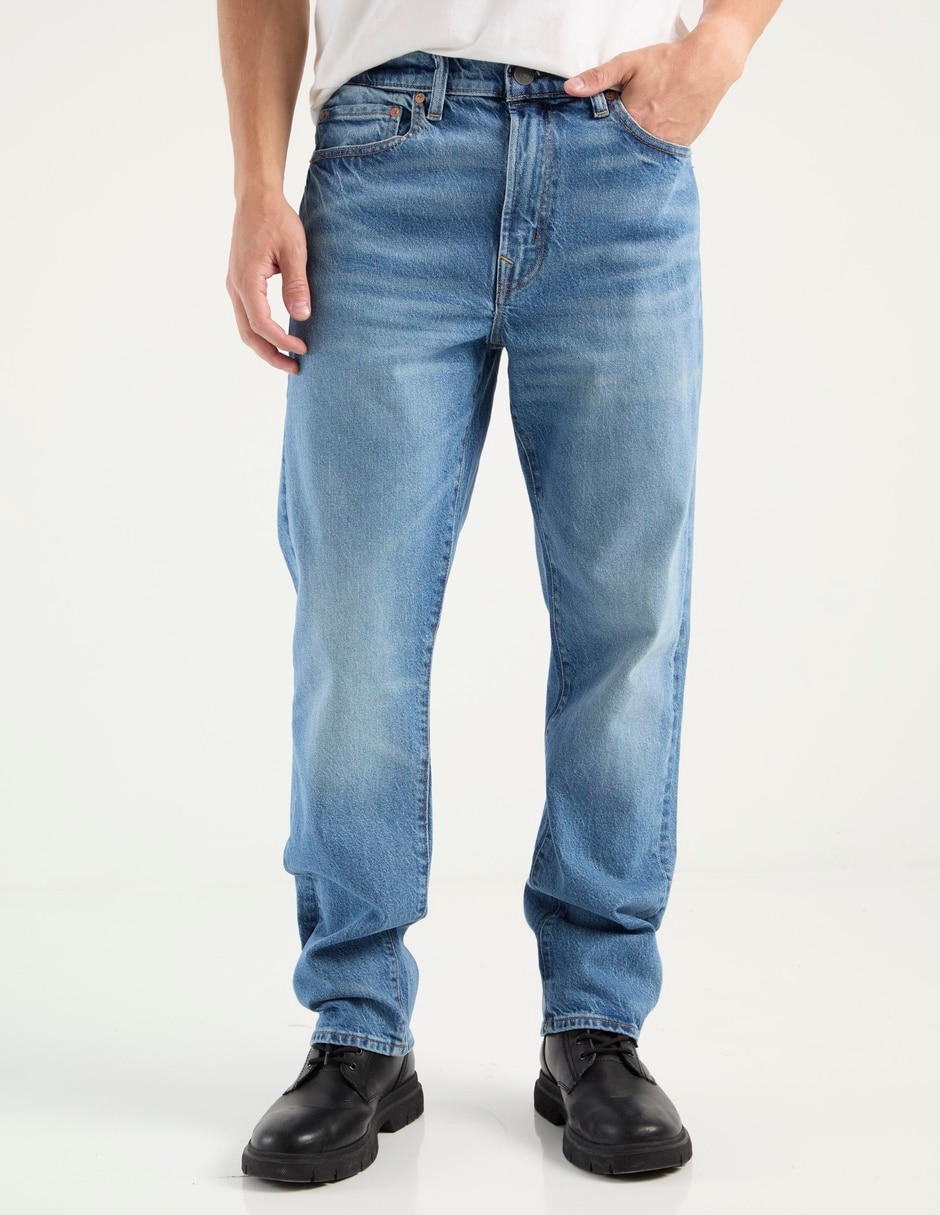 Jeans straight Mens Original ST deslavado para hombre Jeans straight Mens Original ST deslavado para hombre