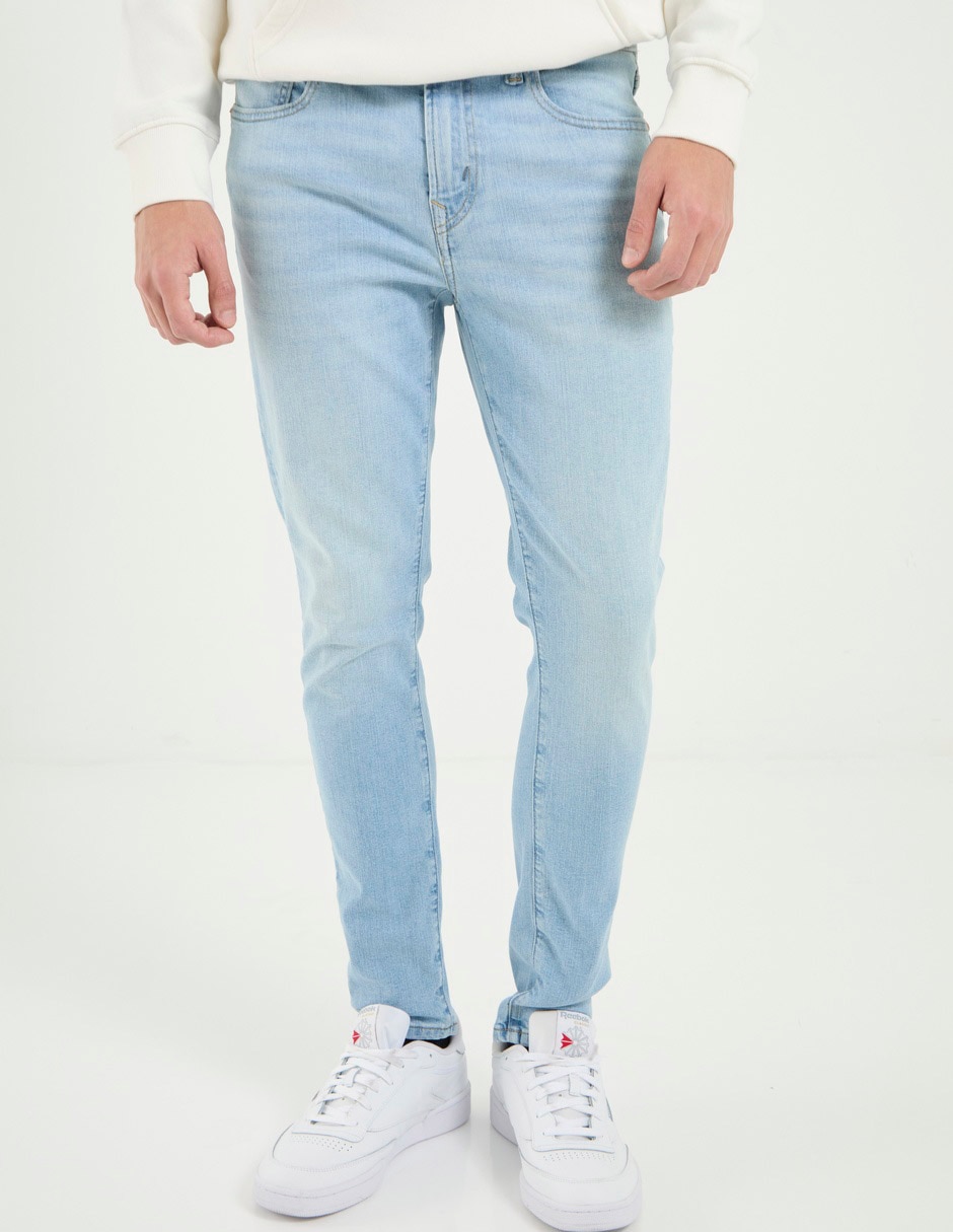 Jeans skinny American Eagle lavado claro para hombre