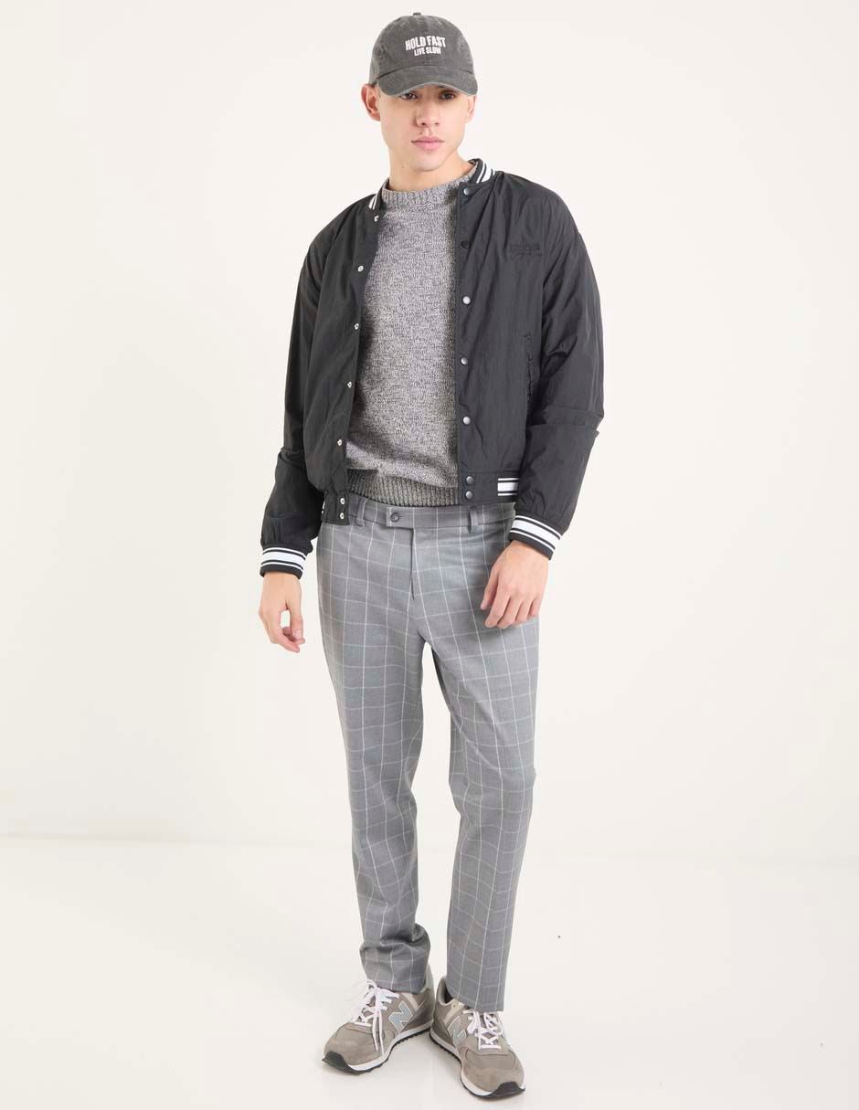 Chamarra bomber con bolsillos para hombre