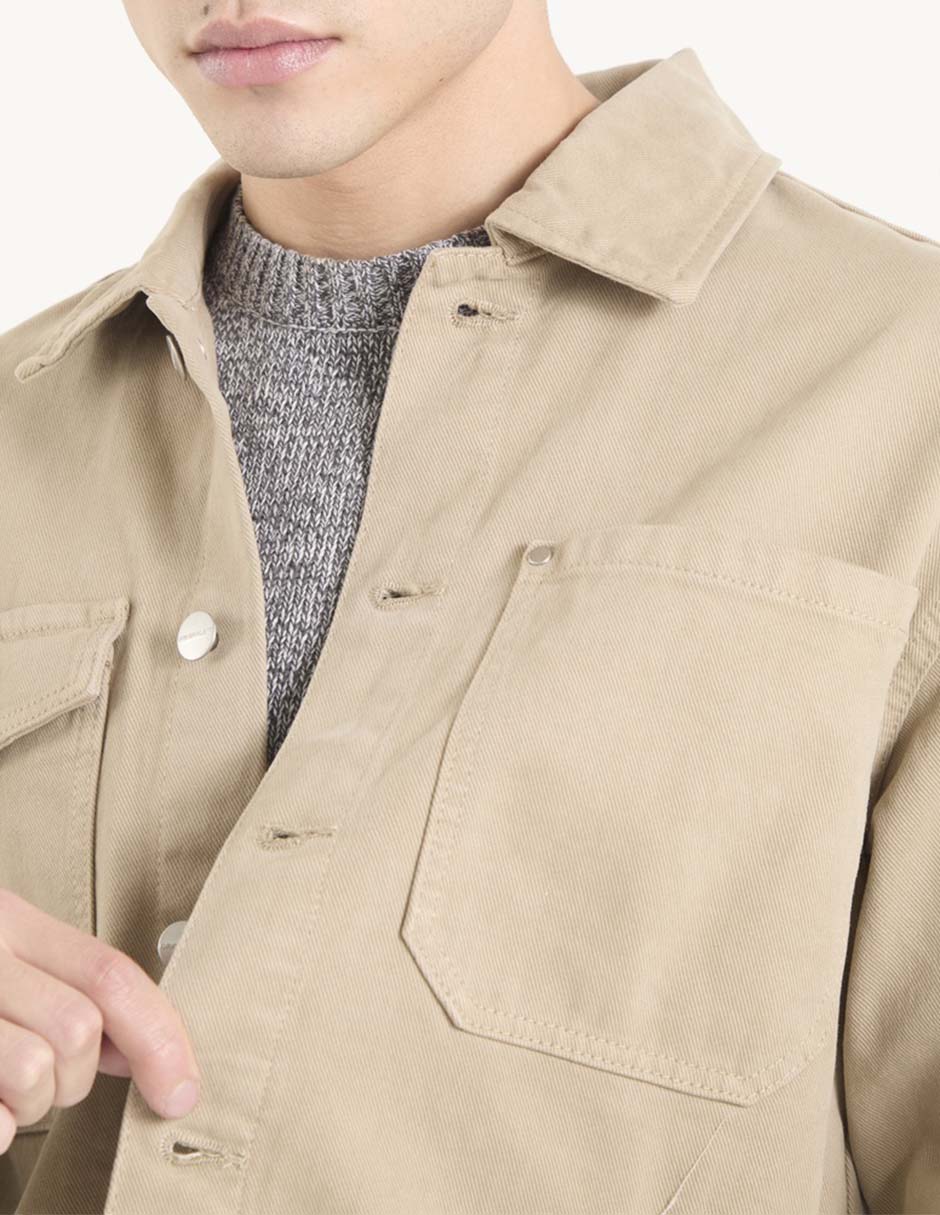 Camisa casual de algodón manga larga para hombre 3