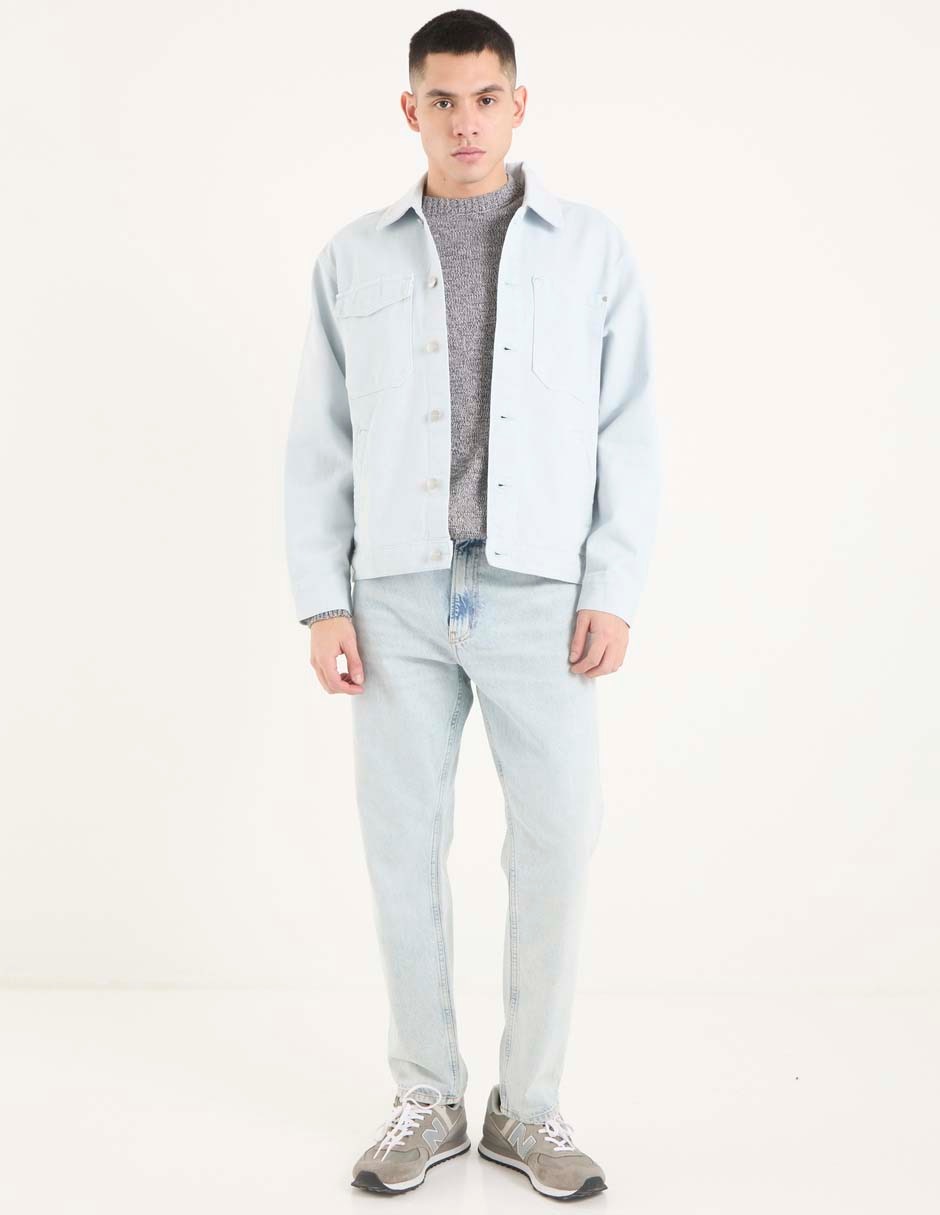 Sobrecamisa casual de algodón manga larga para hombre 3