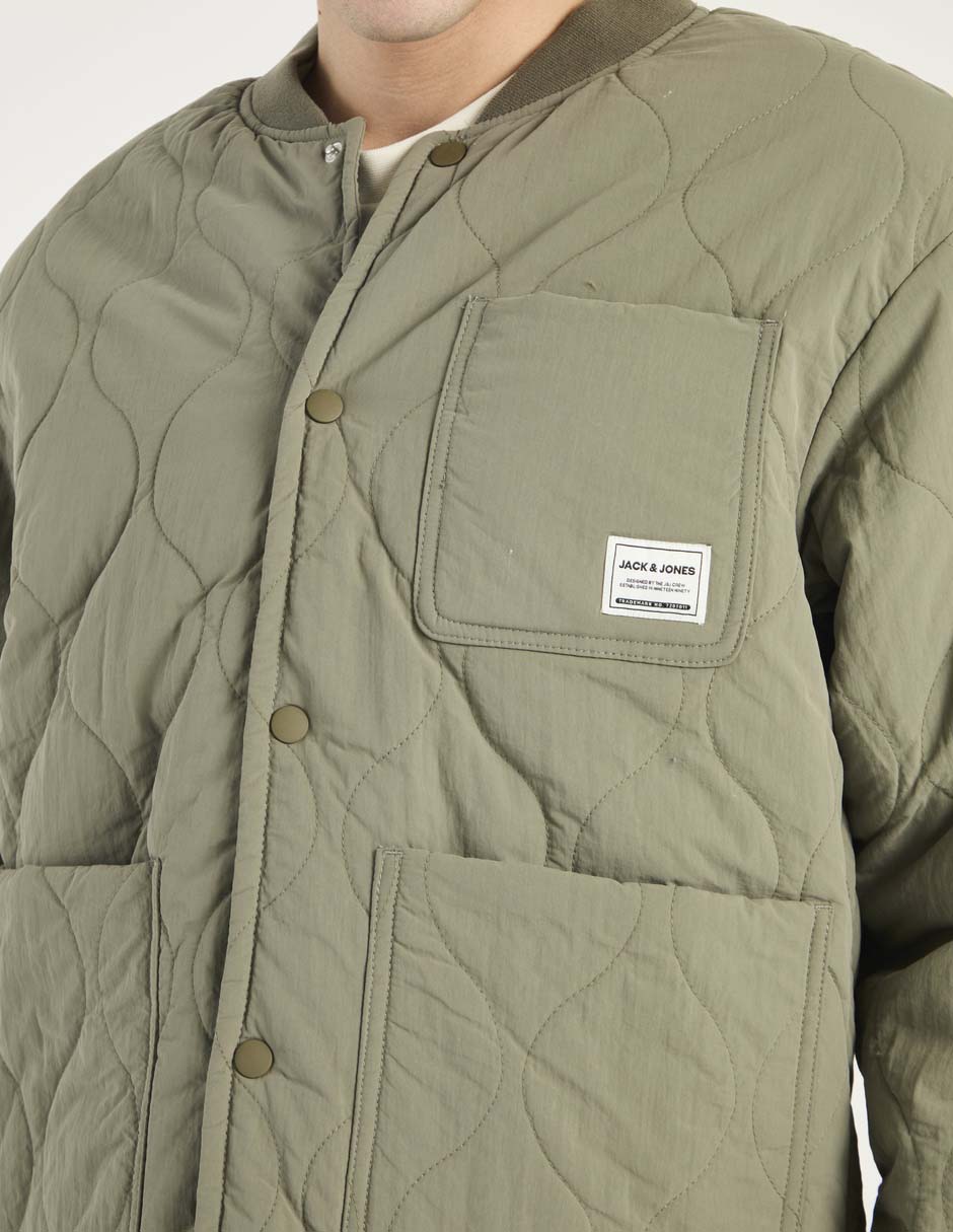 Chamarra capitonada Jack & Jones con bolsillos para hombre