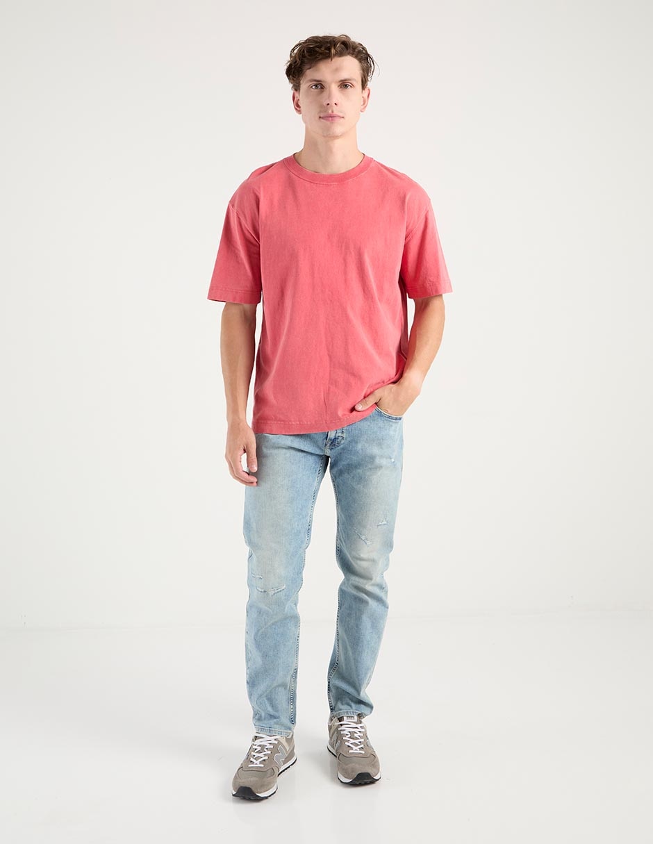 Jeans slim deslavado para hombre 6