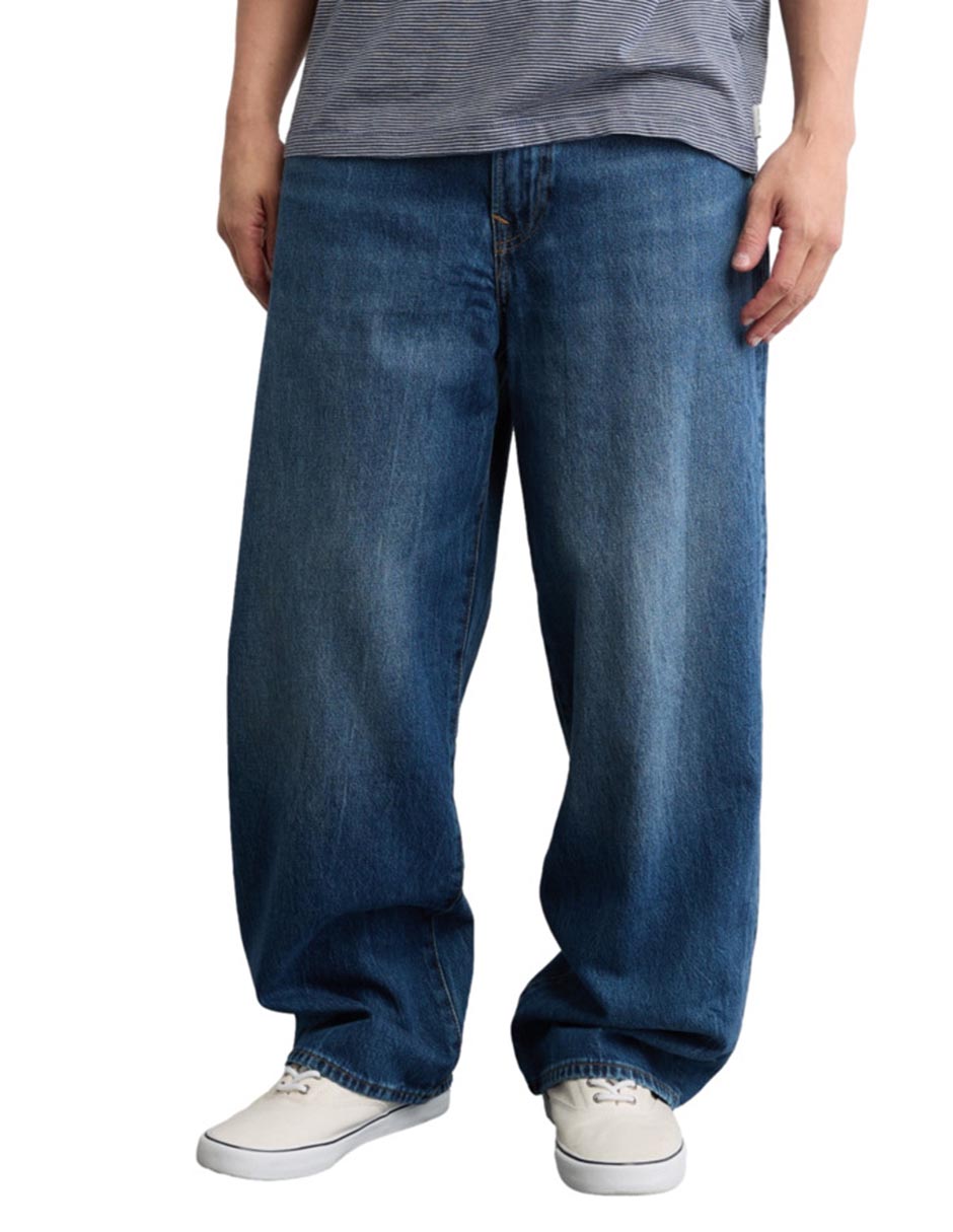 Jeans baggy American Eagle deslavado para hombre