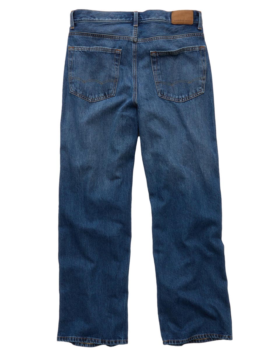 Jeans baggy American Eagle deslavado para hombre