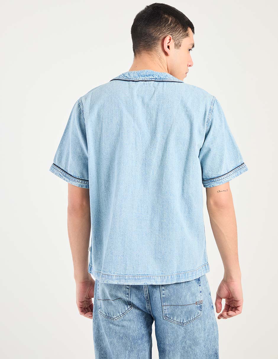 Camisa casual de algodón manga corta para hombre 5