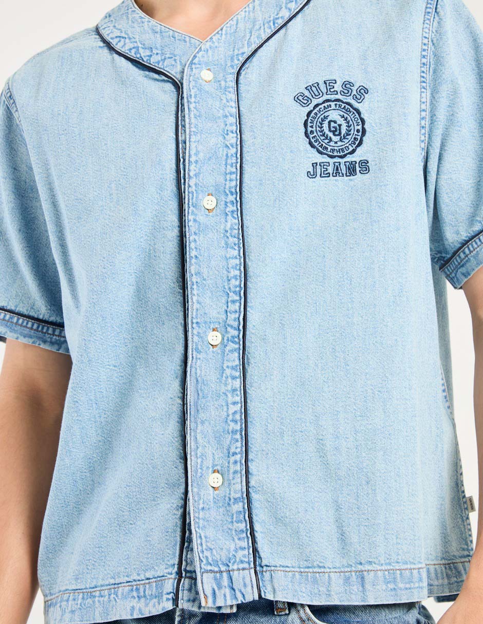 Camisa casual de algodón manga corta para hombre 3