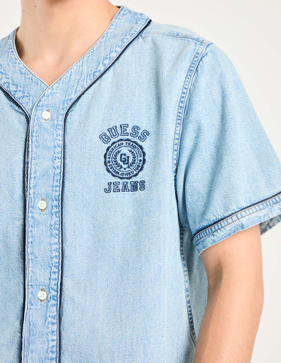 Camisa casual de algodón manga corta para hombre 2
