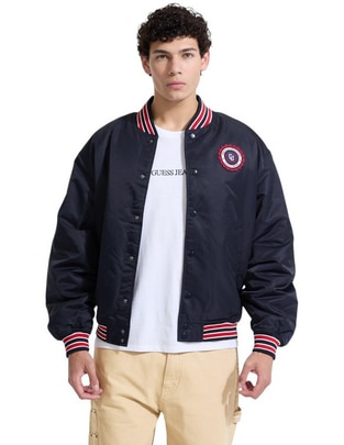 Chamarra bomber con bolsillos para hombre Chamarra bomber con bolsillos para hombre