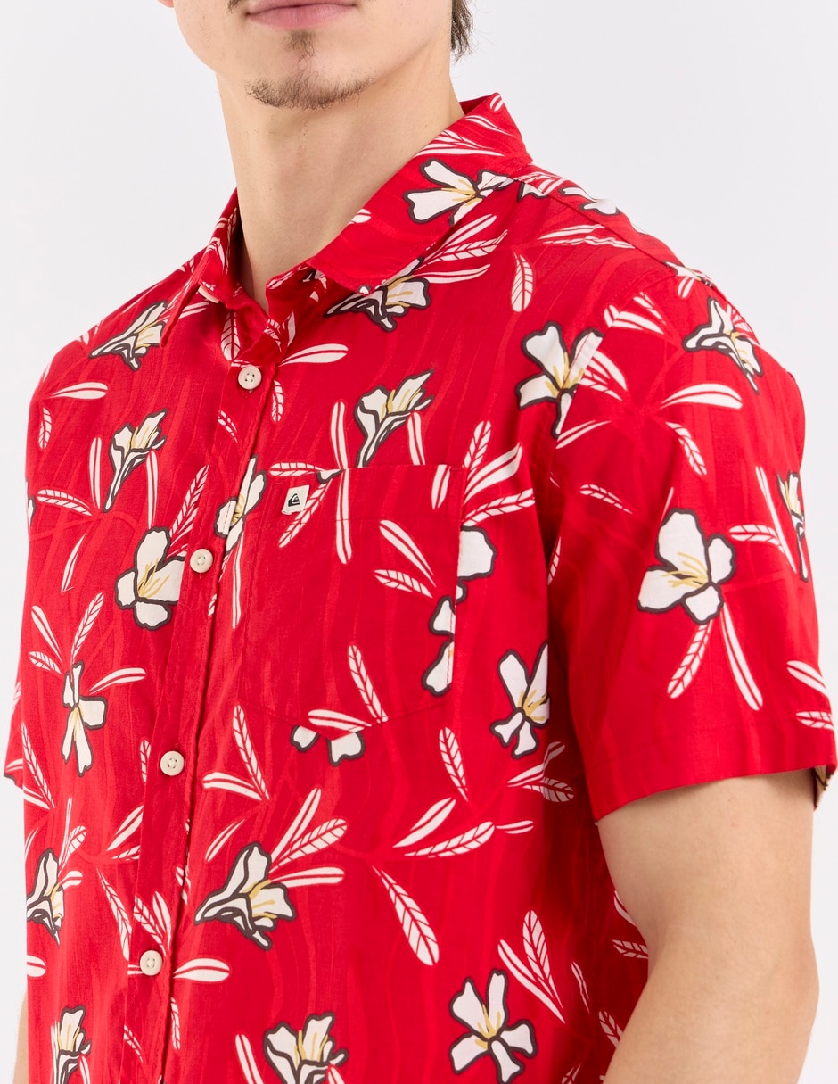 Camisa playa manga corta para hombre