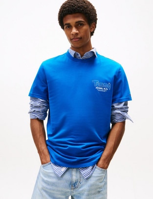 Playera Linear cuello redondo para hombre