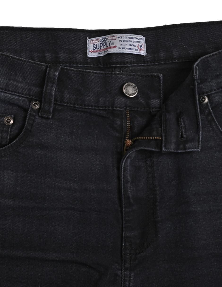 Jeans straight lavado whisker para hombre 6