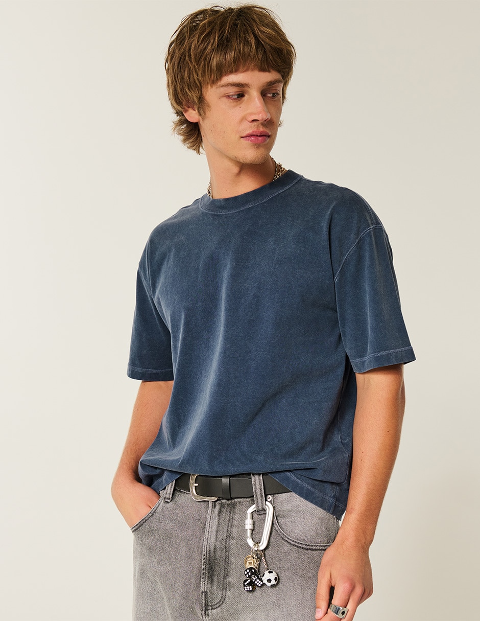 Playera Hollister cuello redondo para hombre