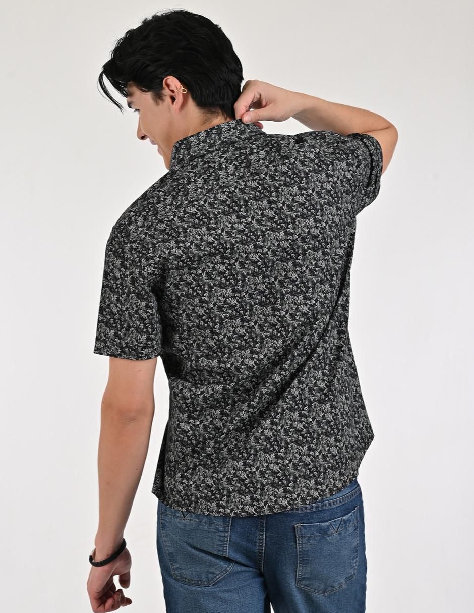 Camisa casual de algodón manga corta para hombre 5