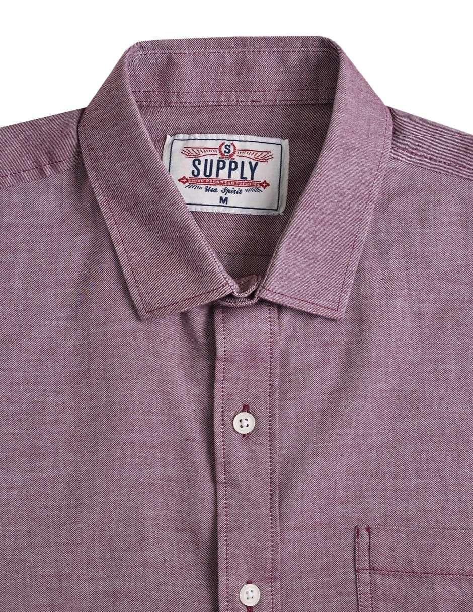 Camisa casual de algodón manga larga para hombre 6