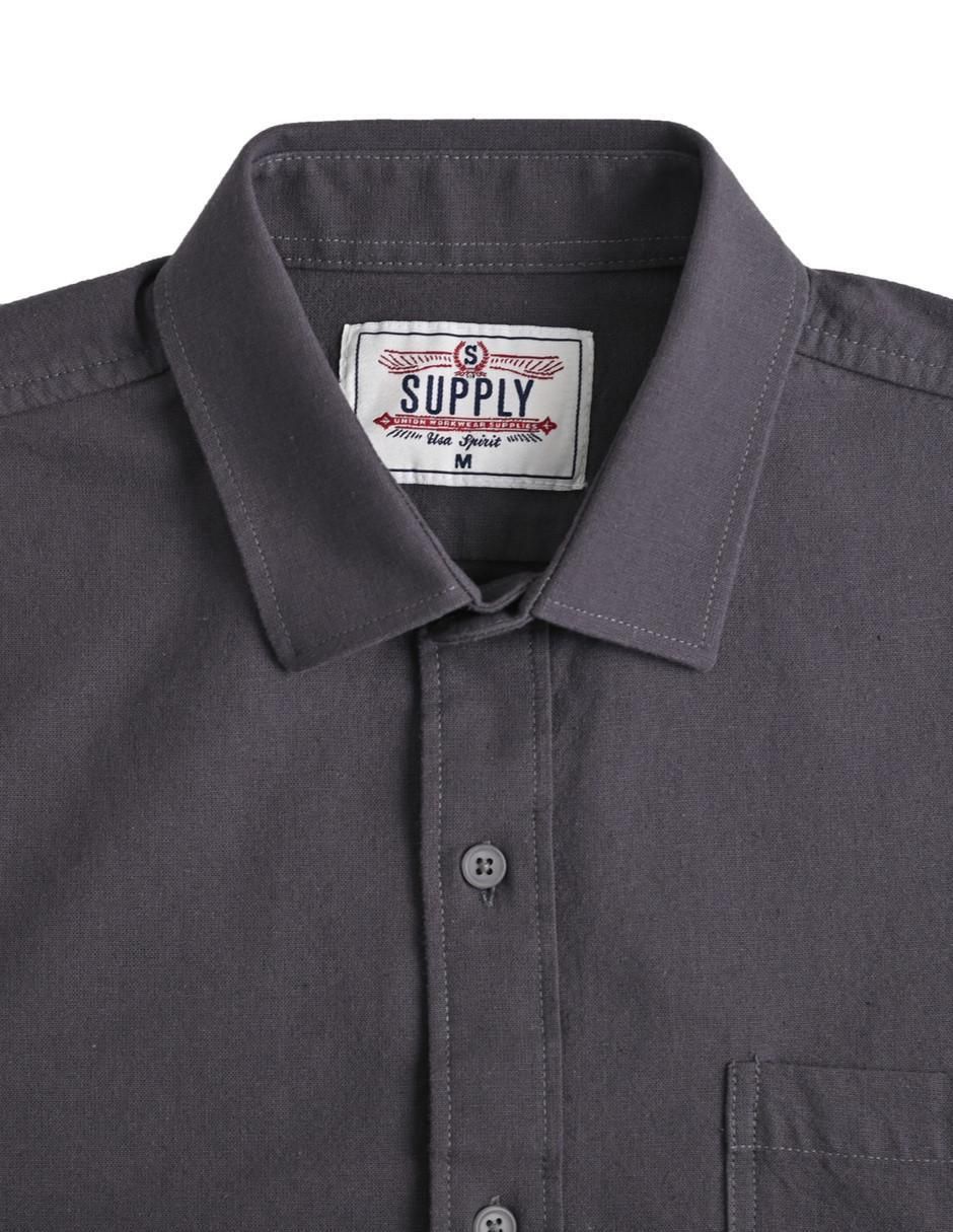 Camisa casual de algodón manga larga para hombre 3
