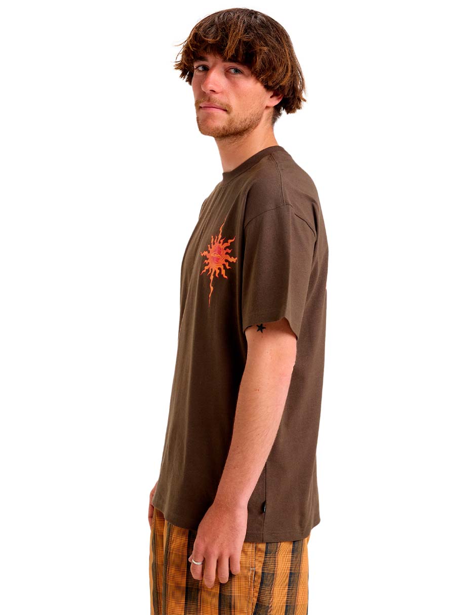 Playera Quiksilver Solaris cuello redondo para hombre