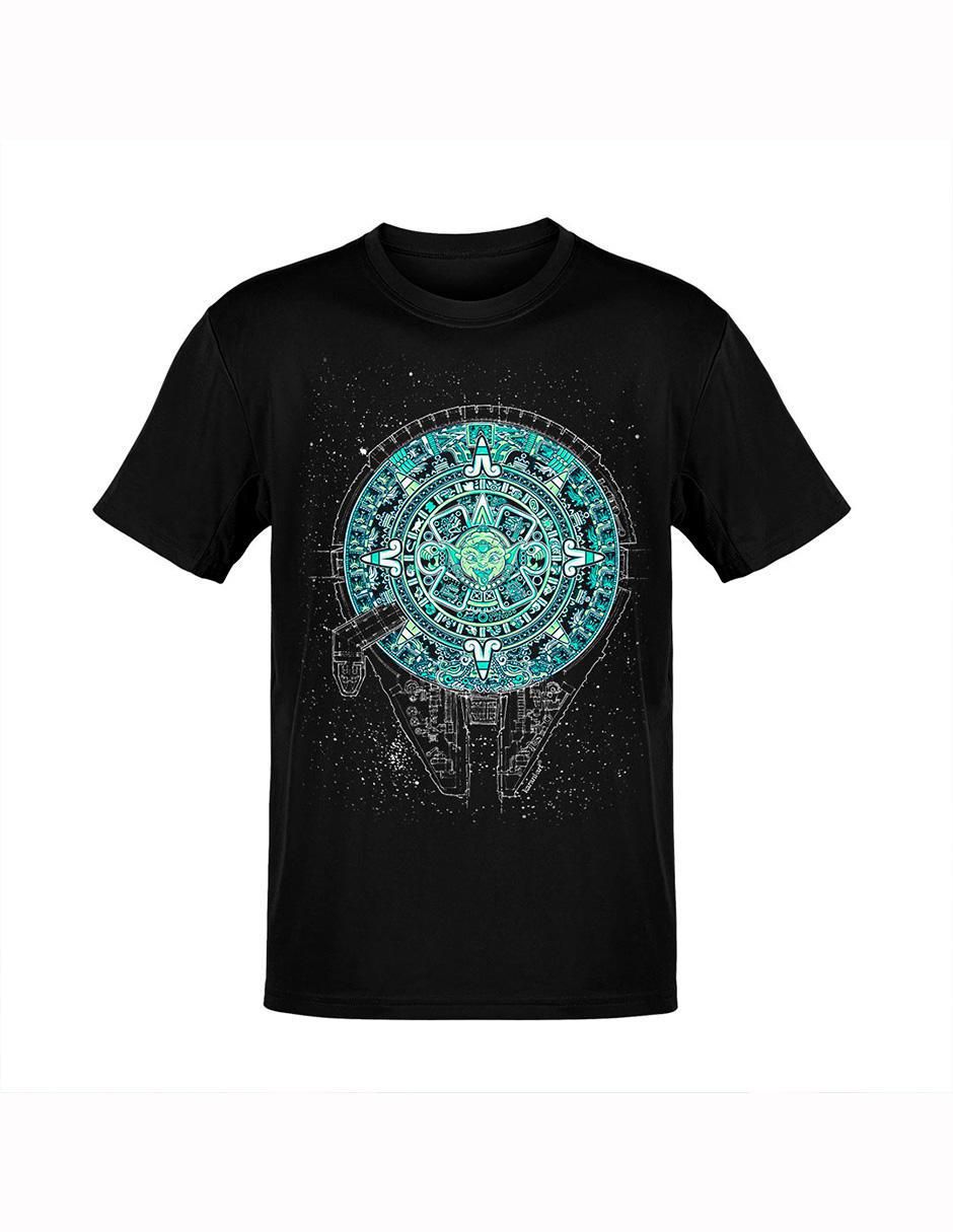 Playera Calavera Obsidiana cuello redondo para hombre Playera Calavera Obsidiana cuello redondo para hombre