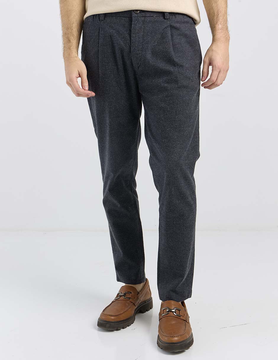 Pantalón casual chino slim de algodón para hombre 1